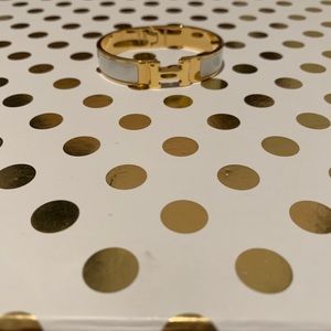 H lock white bracelet